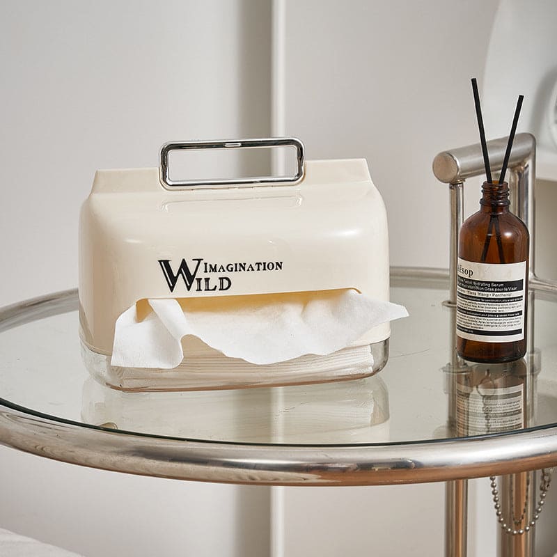 Solid Tissue Paper Box, Napkin Dispenser Container, Desktop Tissue Holder, Multipurpose Scarves Box, Modern Style Handkerchief Box Solid Tissue Paper Box, Napkin Dispenser Container, Desktop Tissue Holder, Multipurpose Scarves Box, Modern Style Handkerchief Box